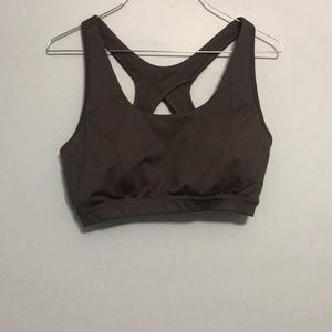 Grey sports bra